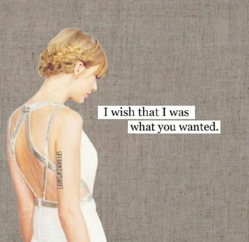 I wish i was what you wanted I wish i was what you wanted