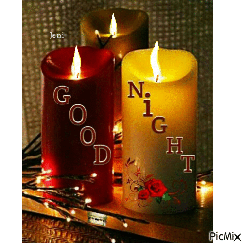 Lit Candles - Good Night Gif Pictures, Photos, and Images for Facebook
