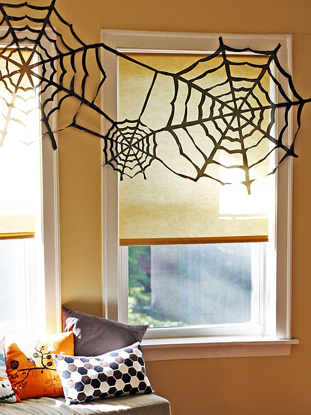 Trash bag spider webs Trash bag spider webs