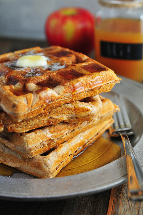 Pumpkin spice waffles