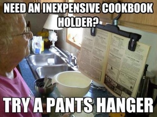 DIY Pant Hanger For Cook Books DIY Pant Hanger For Cook Books