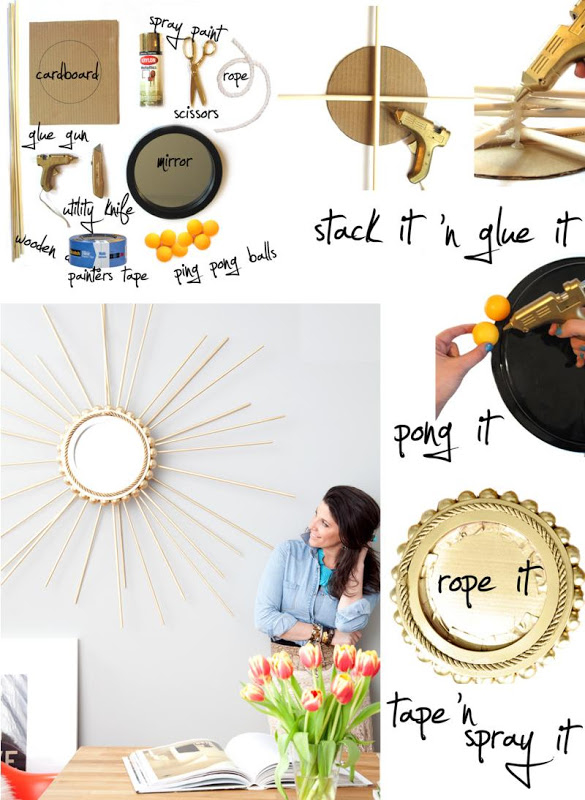 DIY Sunburst Mirror