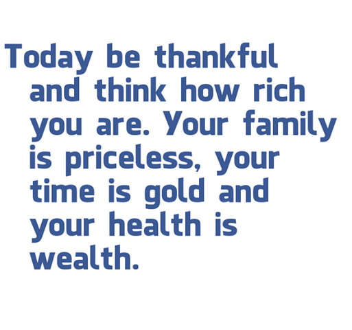 today be thankful