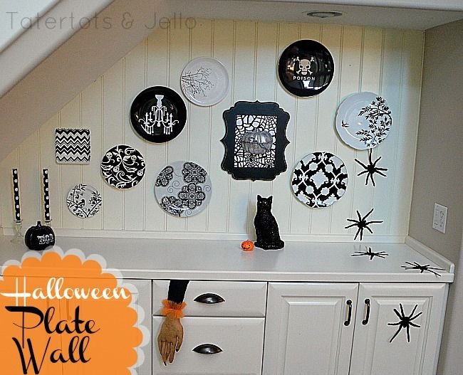 Halloween plate wall Halloween plate wall
