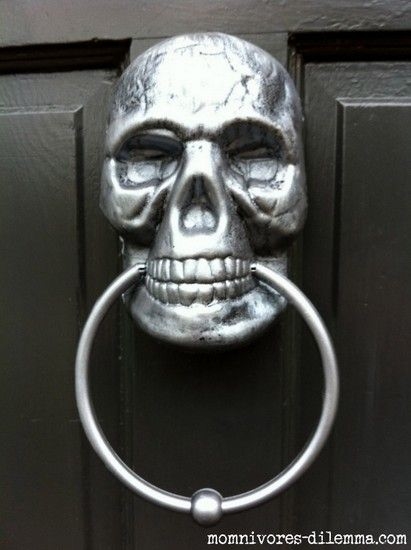 Skull door knocker