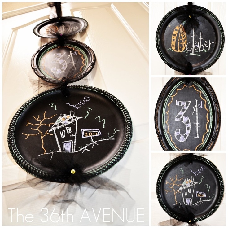 Chalkboard platters