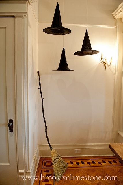 Floating witch hats
