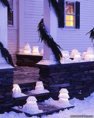 Snow lanterns Snow lanterns