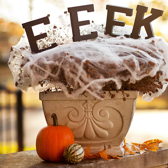 Spooky front door planter Spooky front door planter
