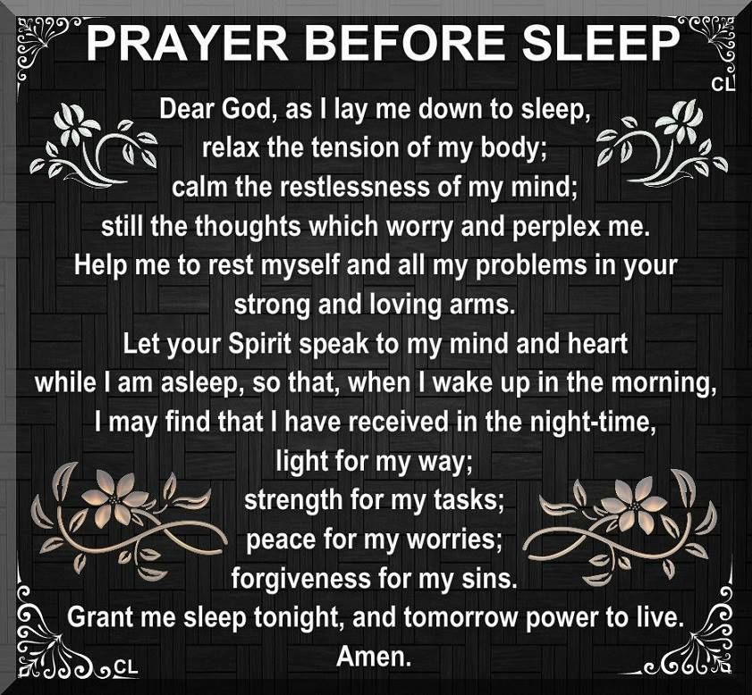 Easy Prayers To Say Before Bed