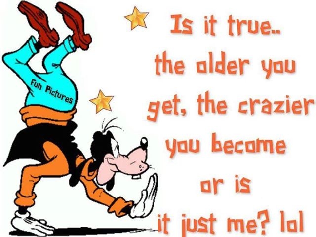 the older you get