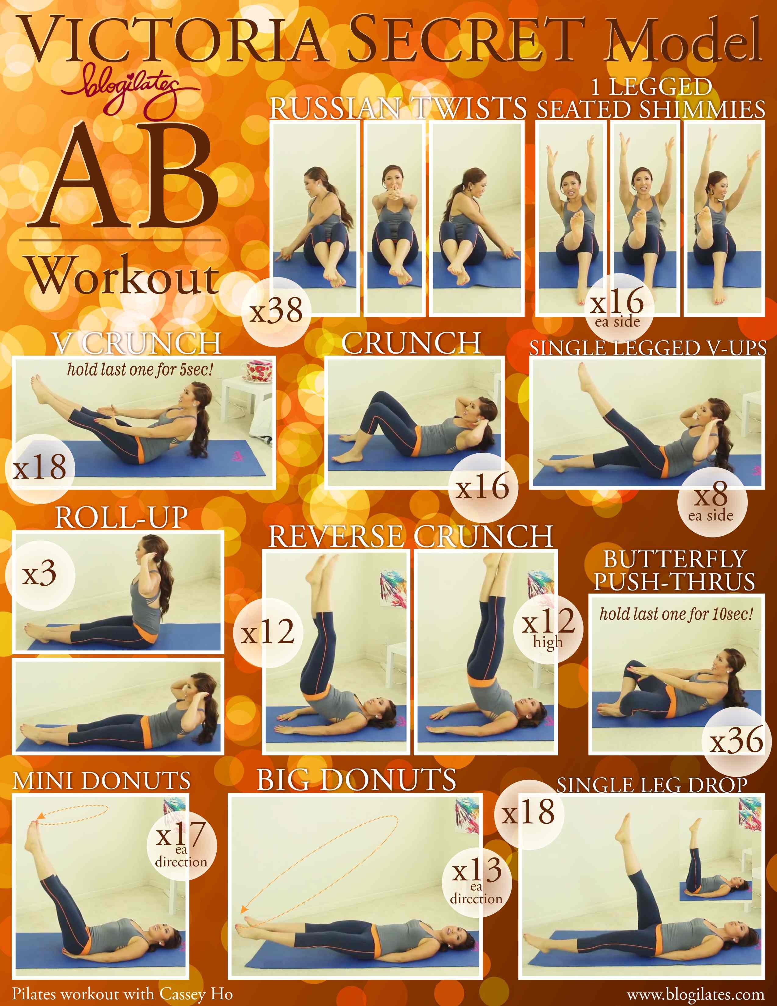 DIY Victoria Secret Ab Workout DIY Victoria Secret Ab Workout