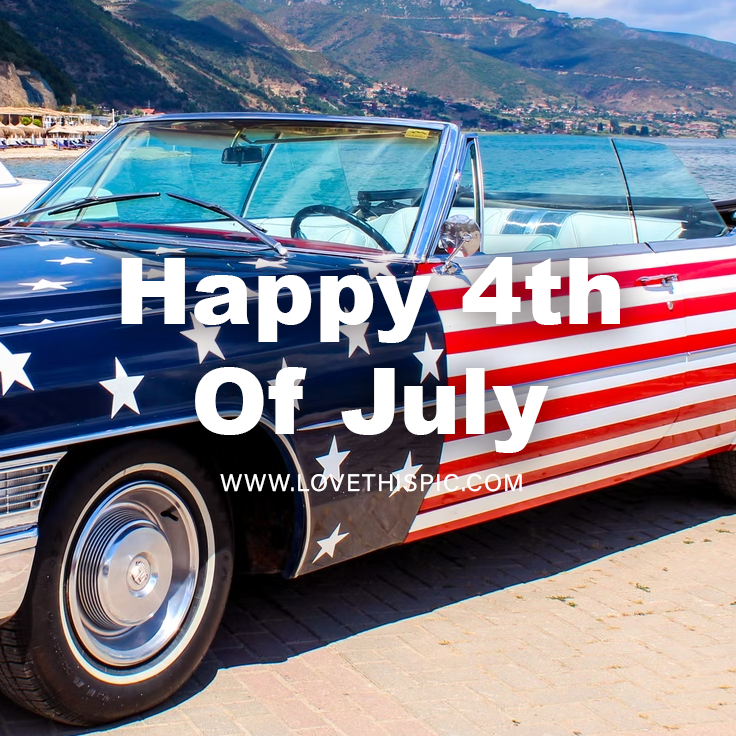 American Flag Car Happy 4th Of July Pictures, Photos, and Images for