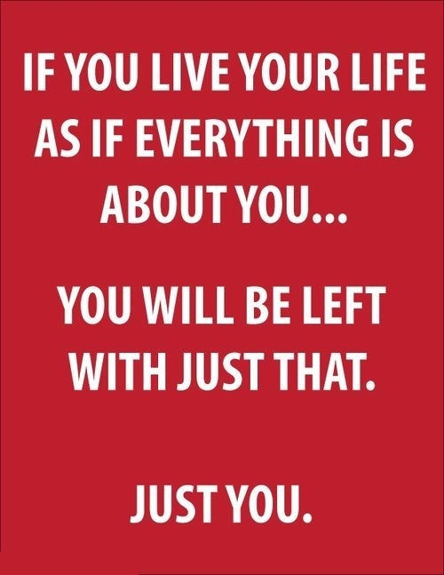 Just you