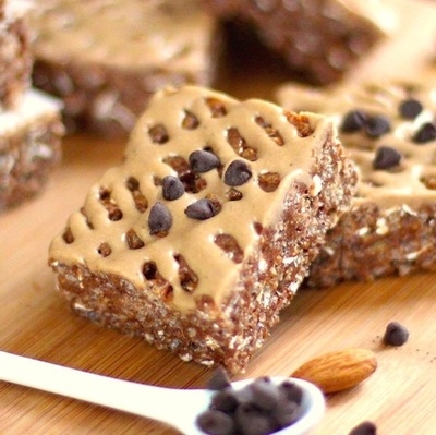 Chocolate caramel krispy treats