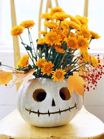 Pumpkin Skull Vase Pumpkin Skull Vase