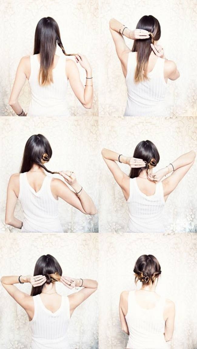 DIY Three Twisted Buns
