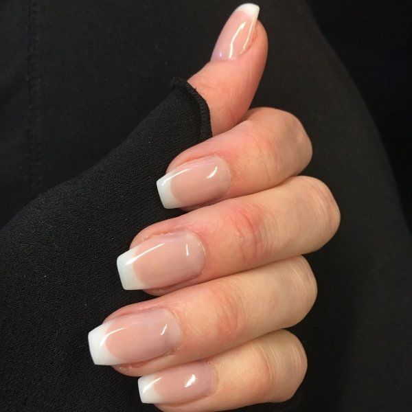 Simple French Tip Manicure Pictures, Photos, and Images for Facebook