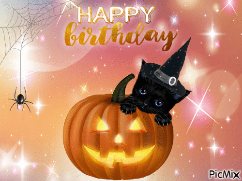 Happy Halloween Birthday Gif Pictures Photos And Images For Facebook 
