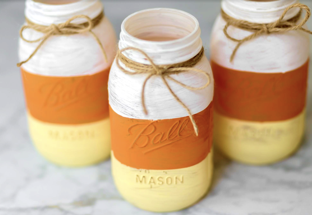 Candy Corn Themed Mason Jars Pictures, Photos, and Images for Facebook