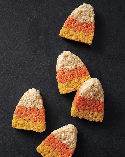 Candy corn rice krispies treats