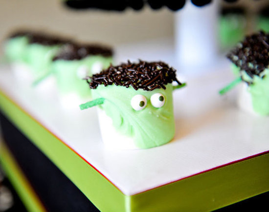 Frankenstein marshmallows