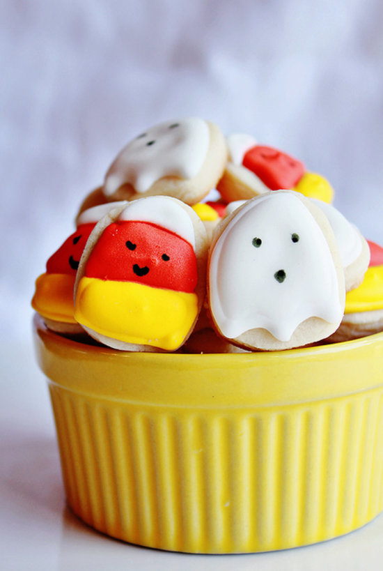 Candy corn and ghost nibbles Candy corn and ghost nibbles