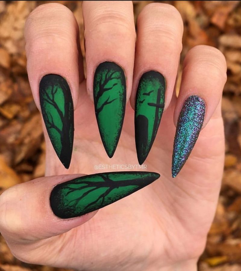 Midnight Graveyard Nail Dream