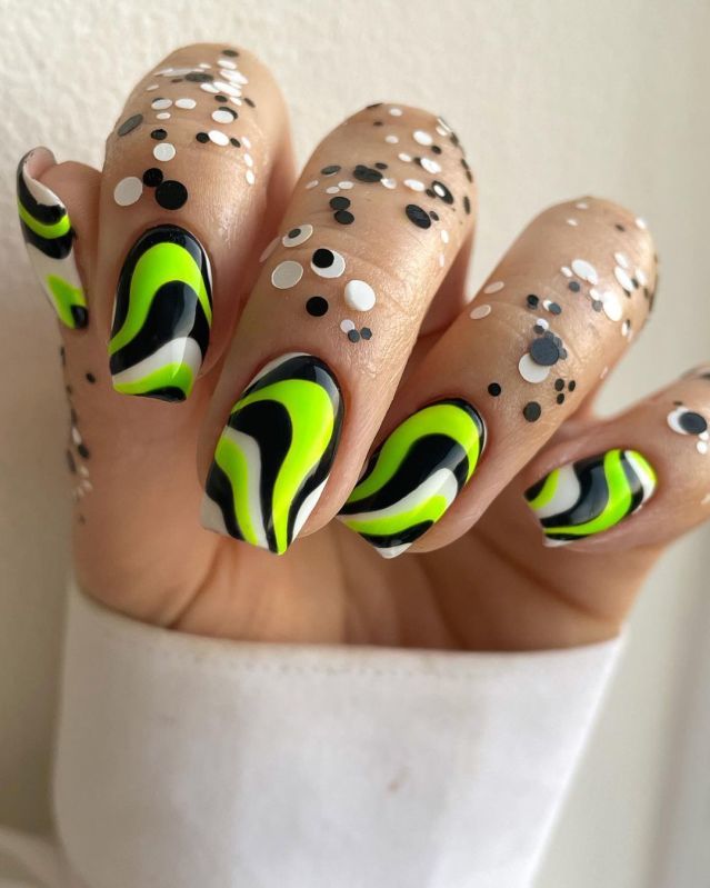 Swirly Toxic Nails Pictures, Photos, and Images for Facebook, Tumblr