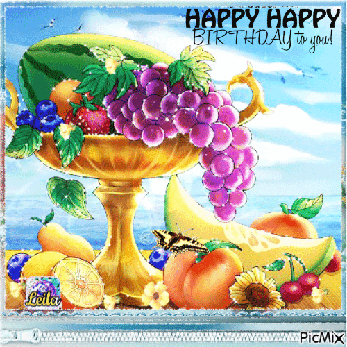 Fruit Happy Happy Birthday To You! Pictures, Photos, and Images for