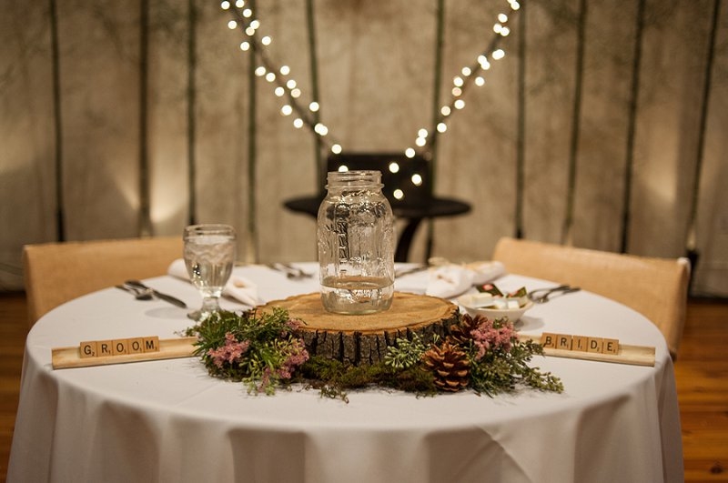 Bride and groom decor