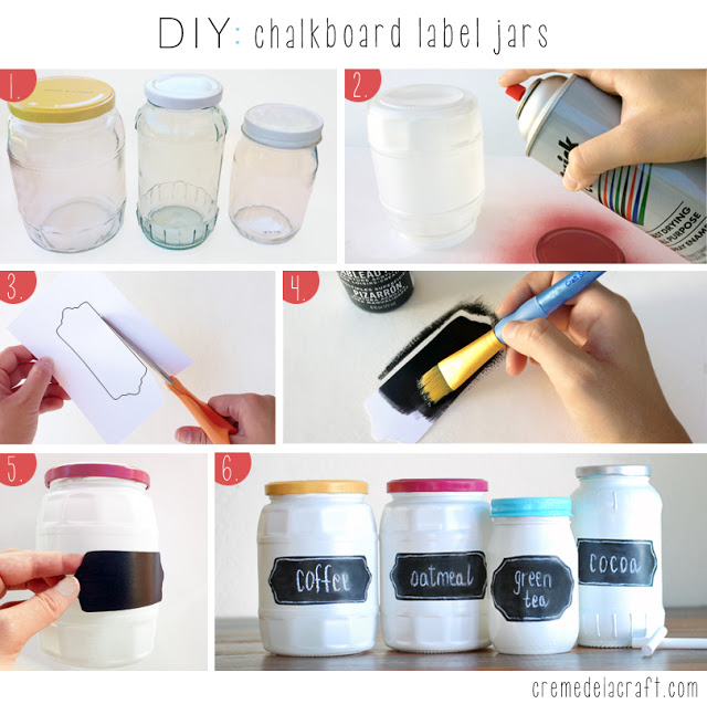 DIY Chalk Board Label Jars