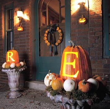 Halloween Initial Pumpkins Halloween Initial Pumpkins
