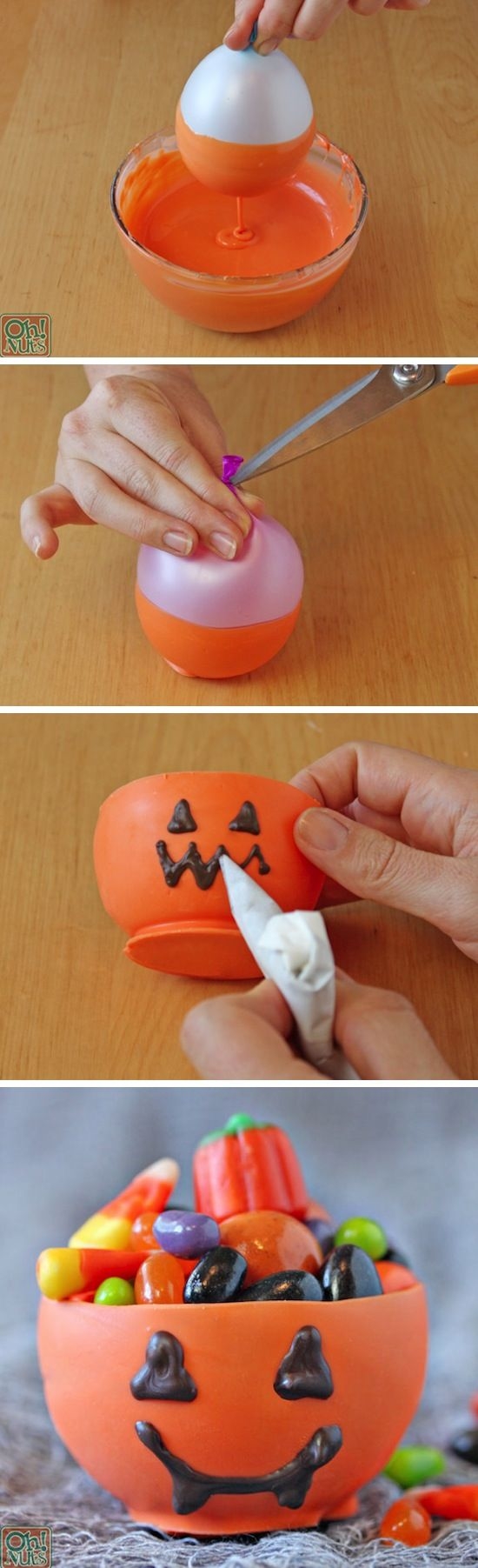 DIY Edible Pumpkin Candy Chocolate Cups DIY Edible Pumpkin Candy Chocolate Cups
