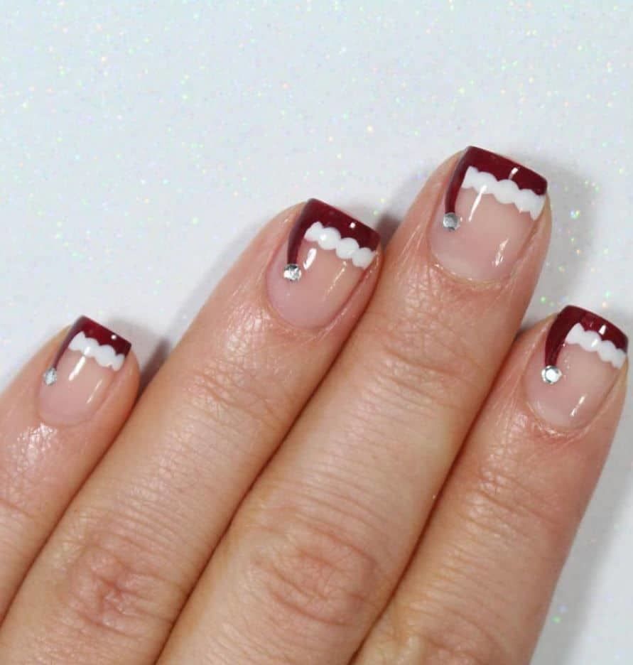 DIY Santa Hat Nail Art Pictures, Photos, and Images for Facebook