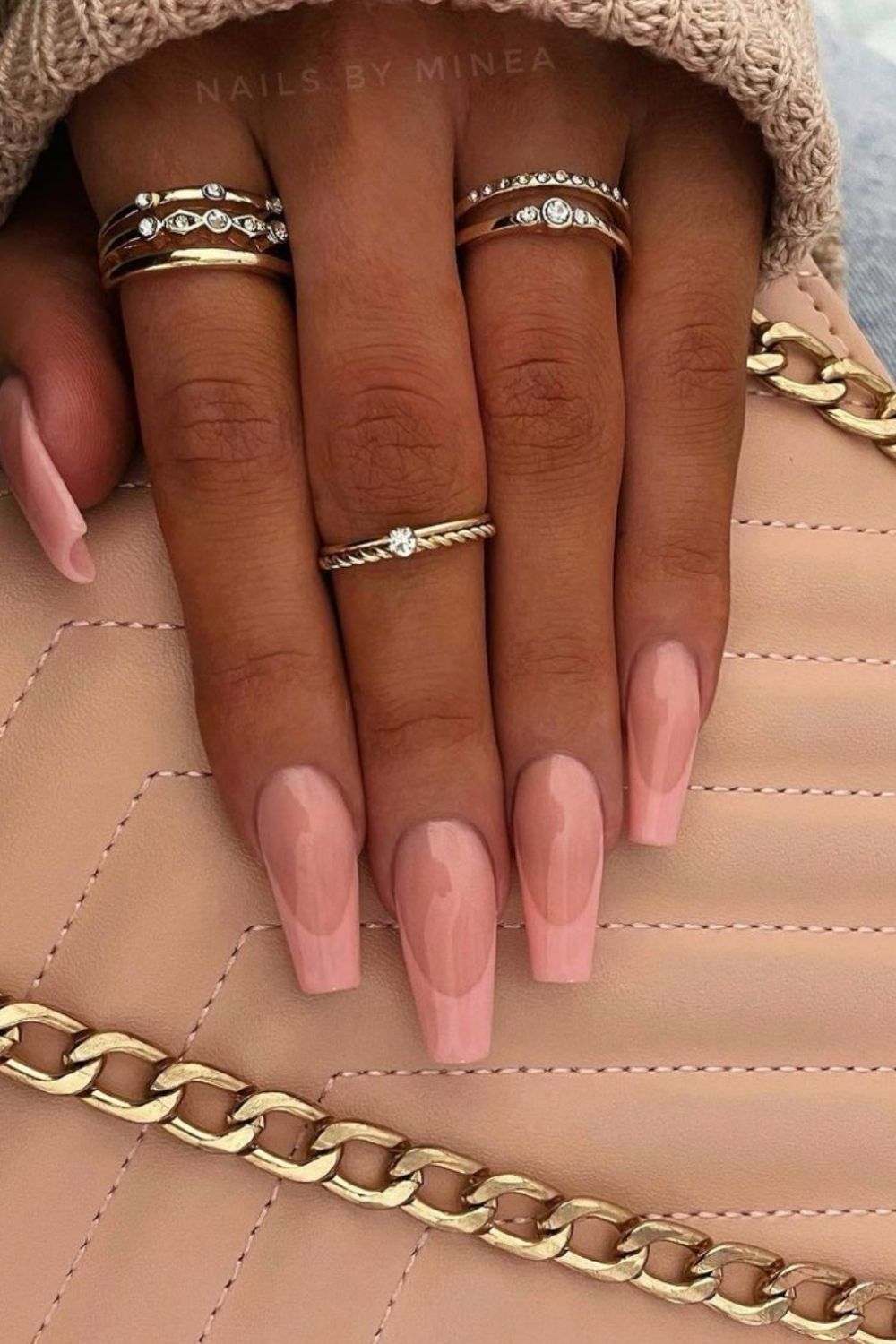 Long Glossy Pink Nails Pictures, Photos, and Images for Facebook