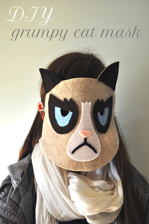 Grumpy cat mask Grumpy cat mask