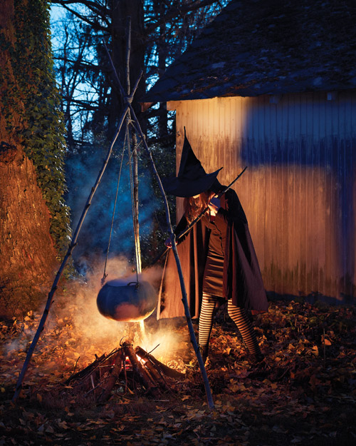 Witch at the cauldron