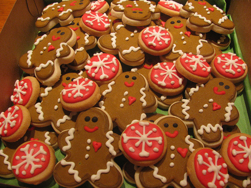 Gingerbread and snowflake cookies Gingerbread and snowflake cookies