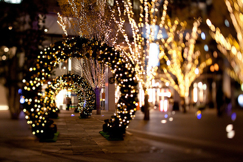 Christmas wreath pathways
