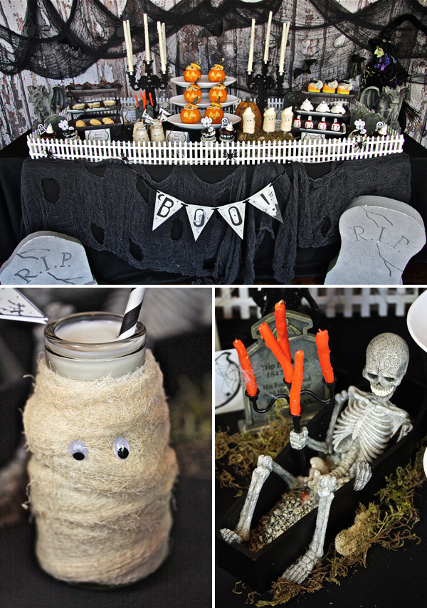Haunted mansion graveyard party