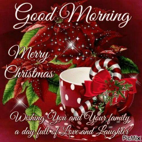 Family And Friends Good Morning Merry Christmas Quote Pictures, Photos
