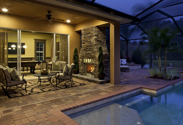Patio by the pool