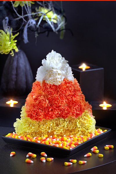 Candy corn flower