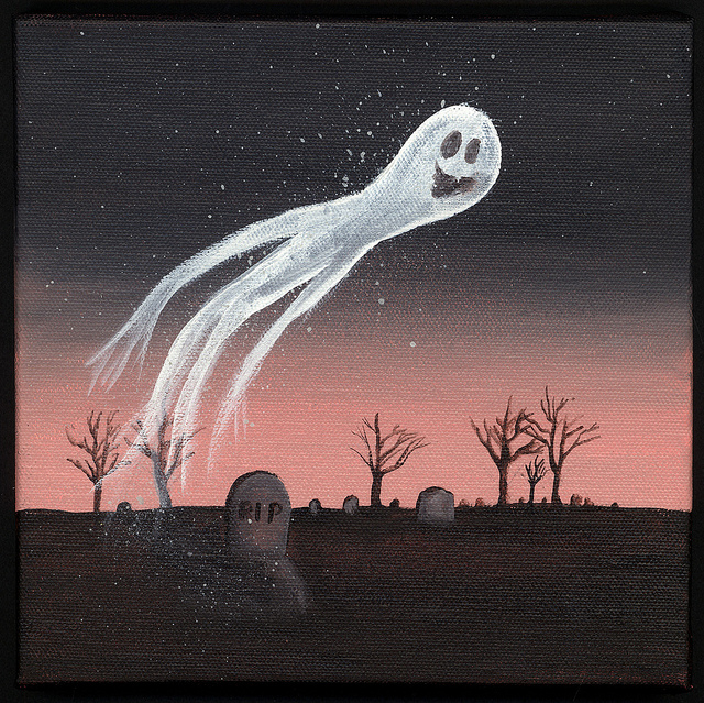 Happy ghost art