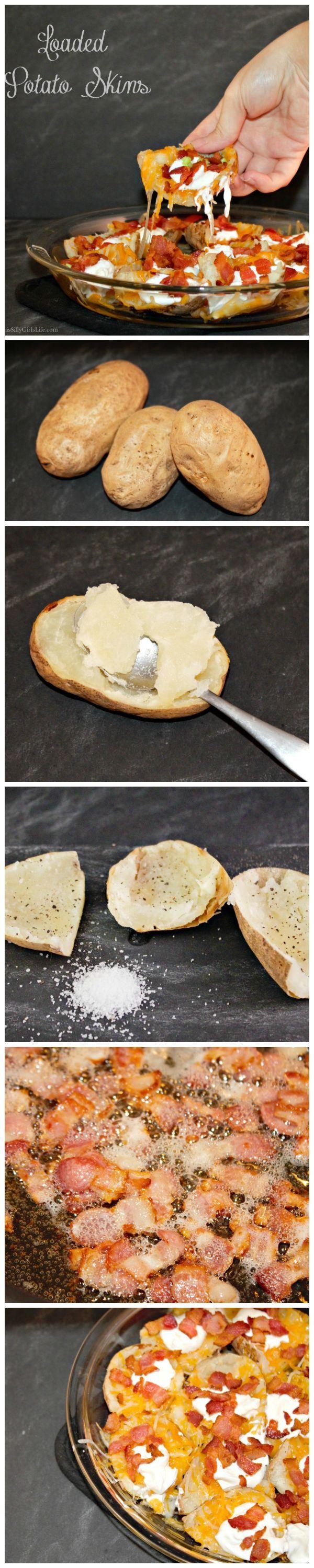 DIY Loaded Potatoe Skins