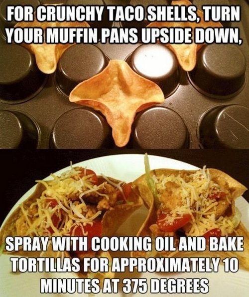For crunchy taco shells