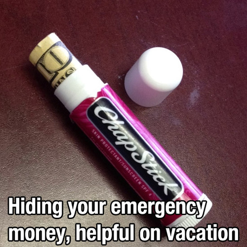 Hiding your emergency money Hiding your emergency money