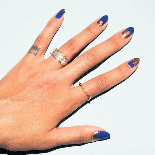 Glitter And Blue Grad Nails Pictures, Photos, and Images for Facebook, Tumblr, Pinterest, and