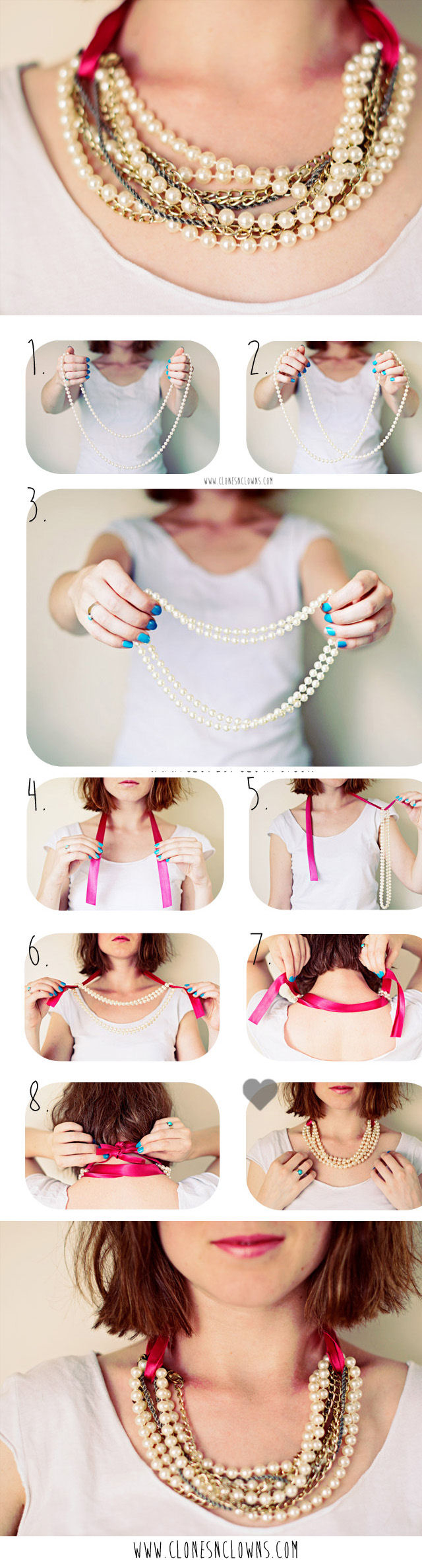 DIY Pearl Necklace In 3 Minutes
